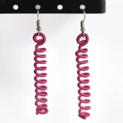 Coiled Spring Drop Earrings — 1