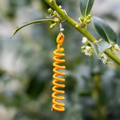 Coiled Spring Drop Earrings — 3
