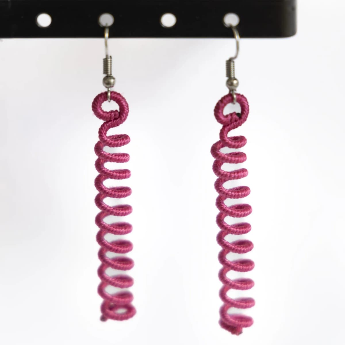 Coiled Spring Drop Earrings