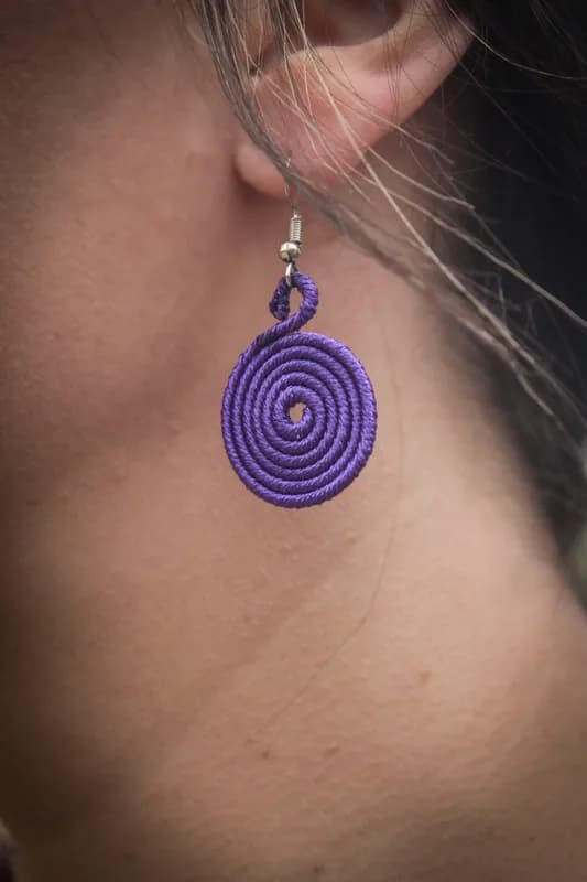 Spiral Disc Earrings